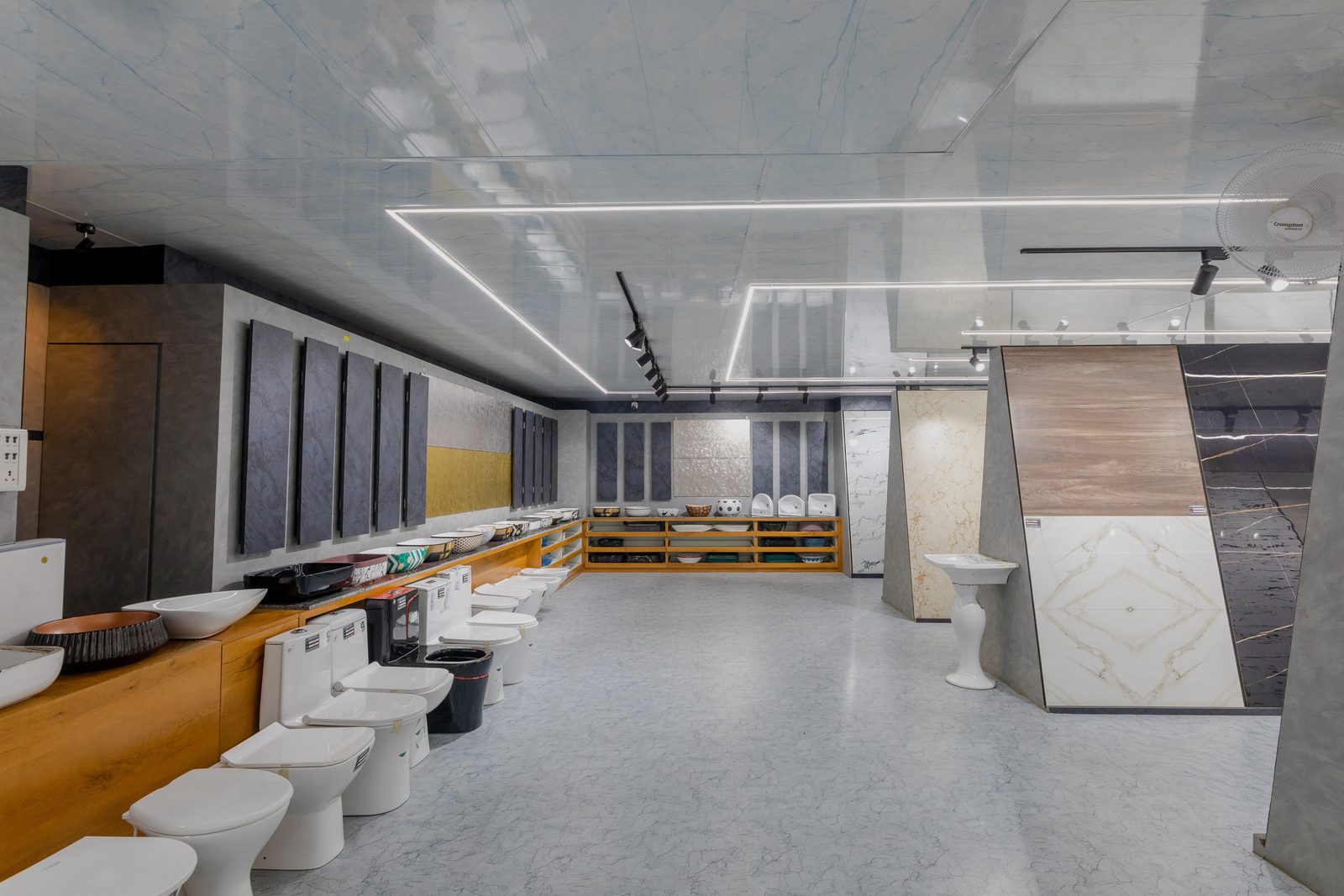 Tile Showroom - Lighting Design and Interior